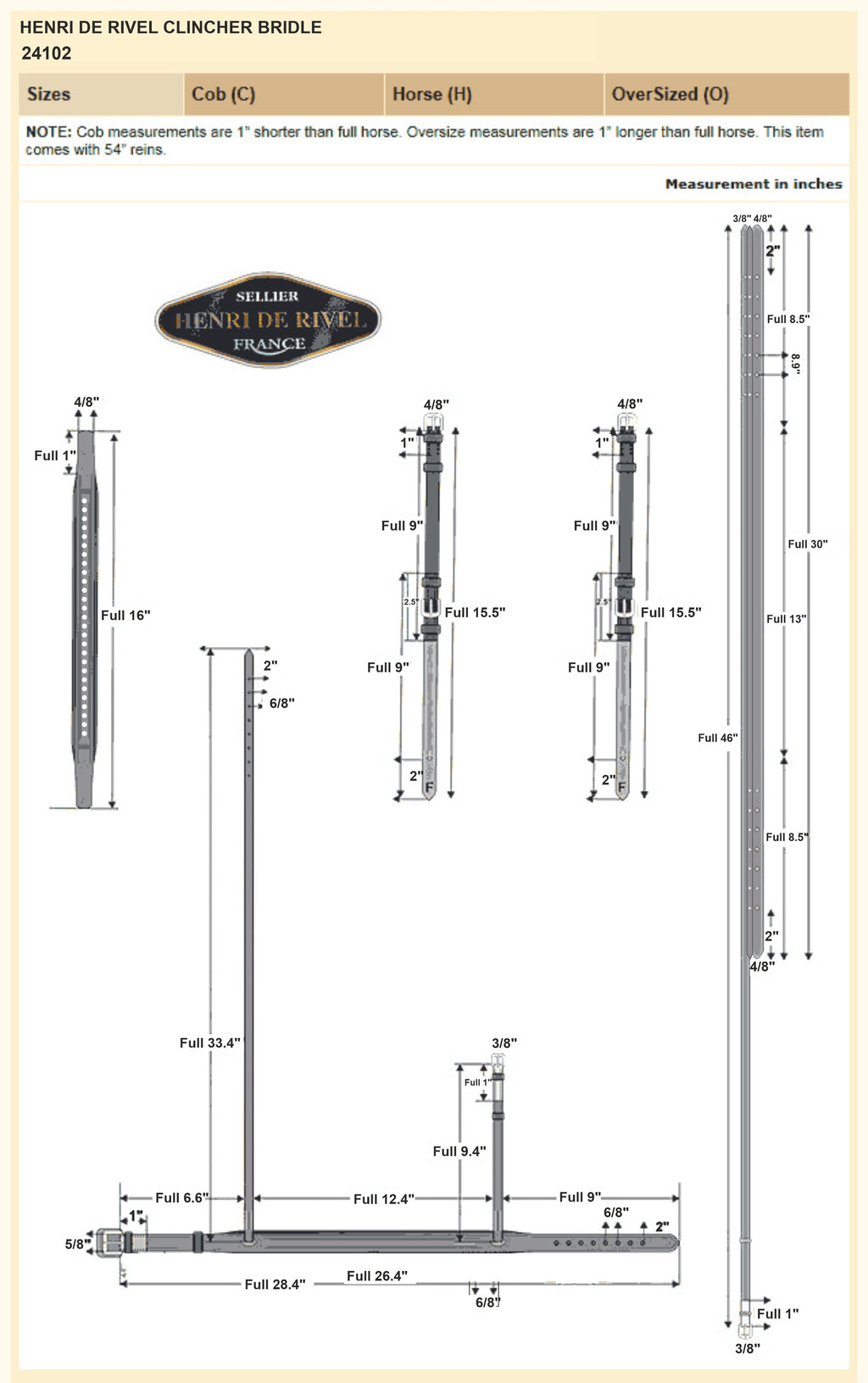 Henri de Rivel Clincher Bridle