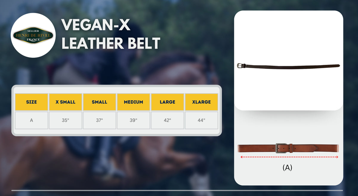 Henri de Rivel VEGAN-X Leather Belt