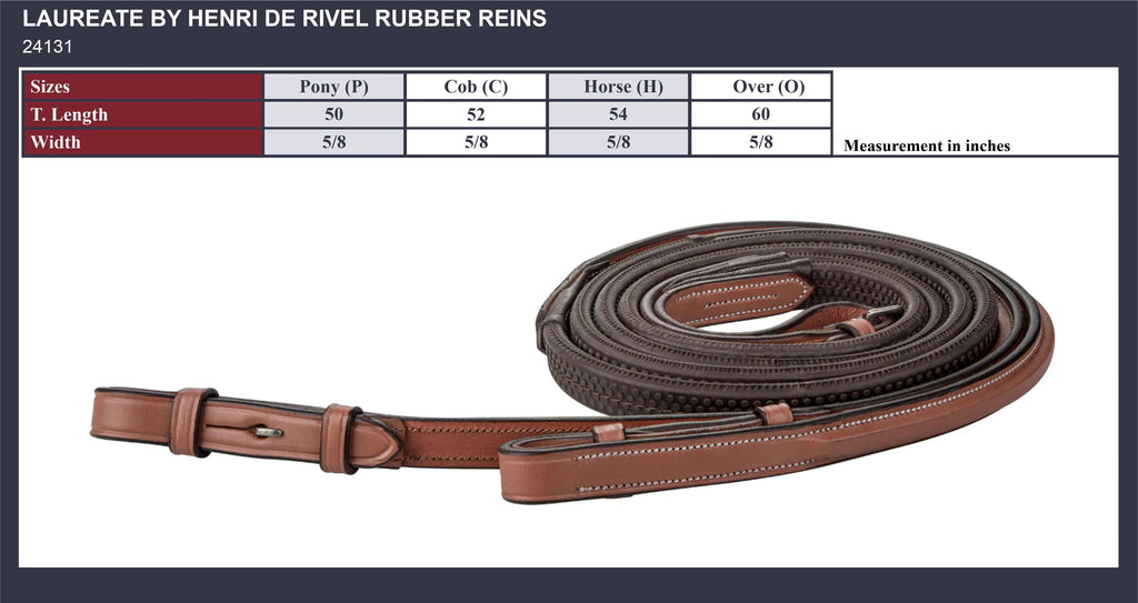 Laureate by Henri de Rivel Rubber Reins