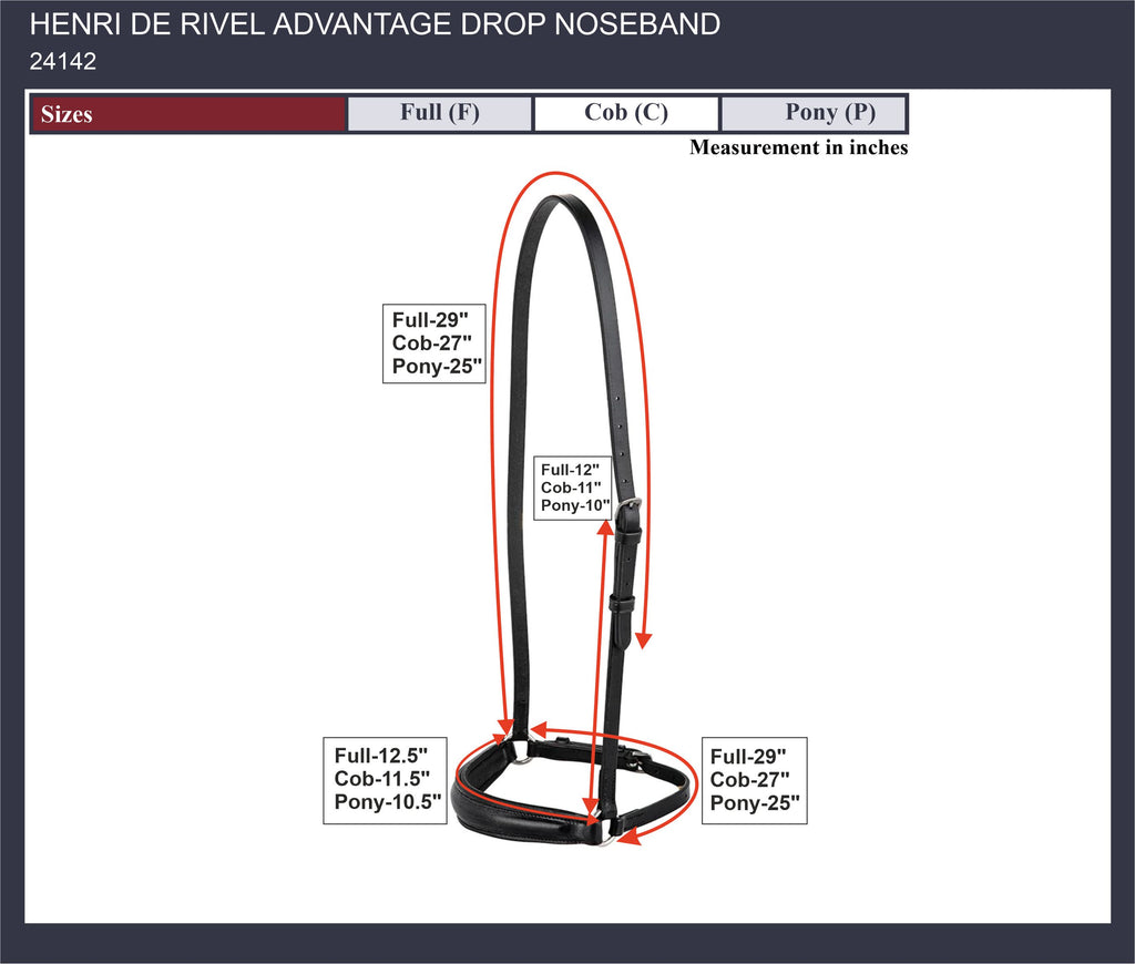 Henri de Rivel Advantage Drop Noseband