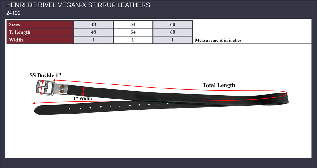 Henri de Rivel Vegan-X Stirrup Leathers
