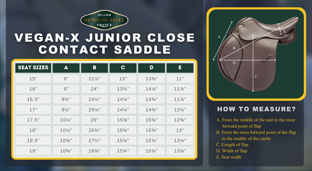 Henri de Rivel Vegan-X Junior Close Contact IGP Saddle
