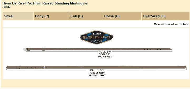 Henri de Rivel Advantage Plain Raised Standing Martingale