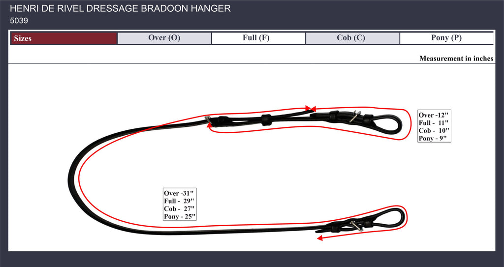 Henri de Rivel Dressage Bradoon Hanger