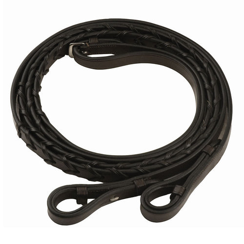 Henri de Rivel Advantage Extra Long Flat Laced Reins - Breeches.com