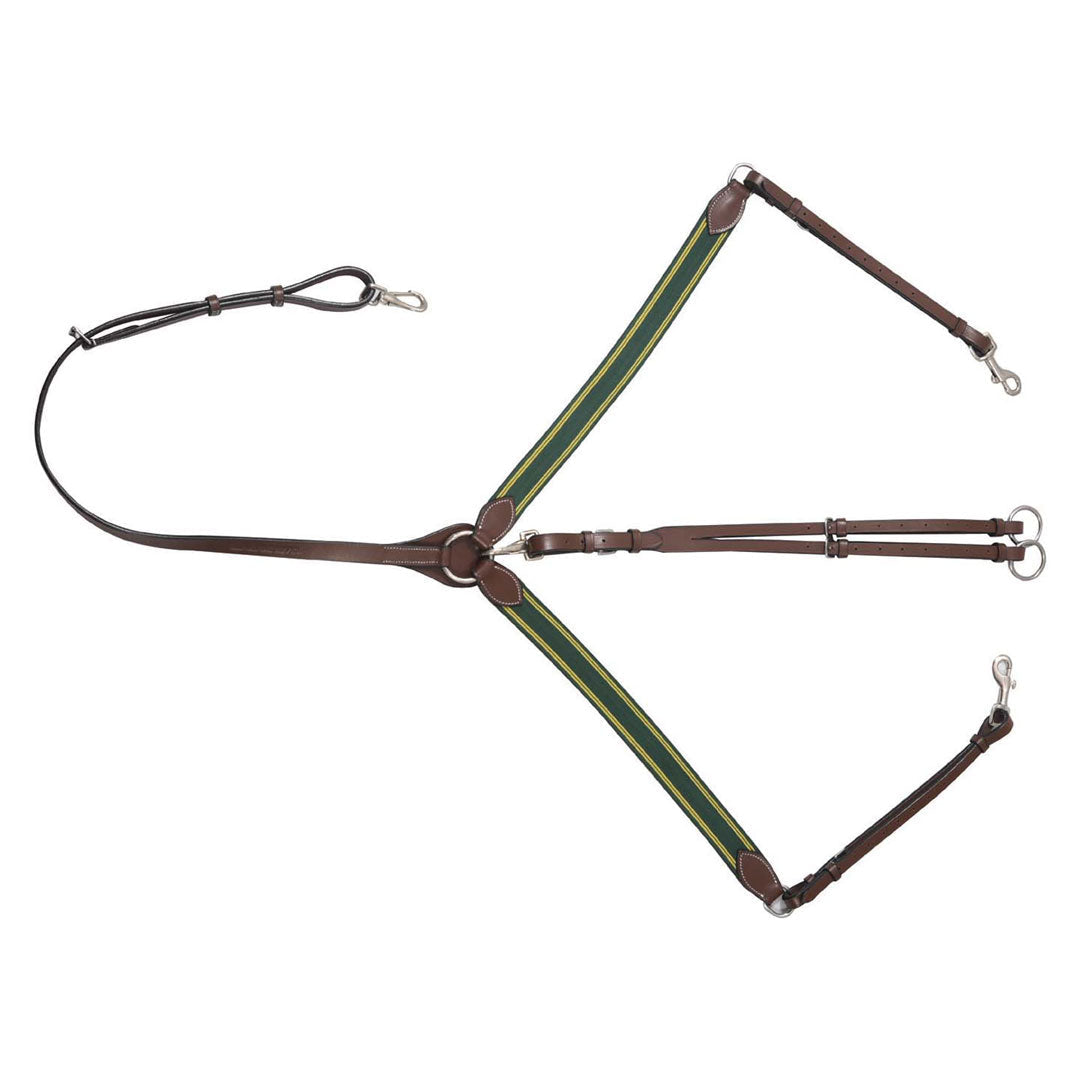 Henri de Rivel Pro Elastic Breastplate Martingale with Running Attachment