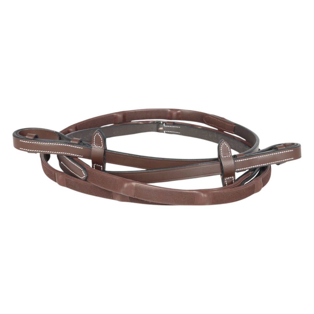 Henri de Rivel GripX Rubber Reins 5/8" width 54" length - Breeches.com