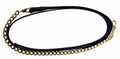 Henri de Rivel Pro Collection Leather Lead with 24" Solid Brass Chain