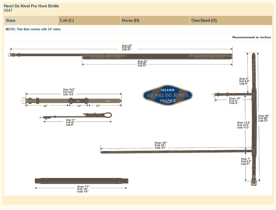 Henri de Rivel Advantage Hunt Bridle